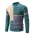 Herren modischer Rollkragenpullover mit grafischem Zopfmuster R&B 1758205596