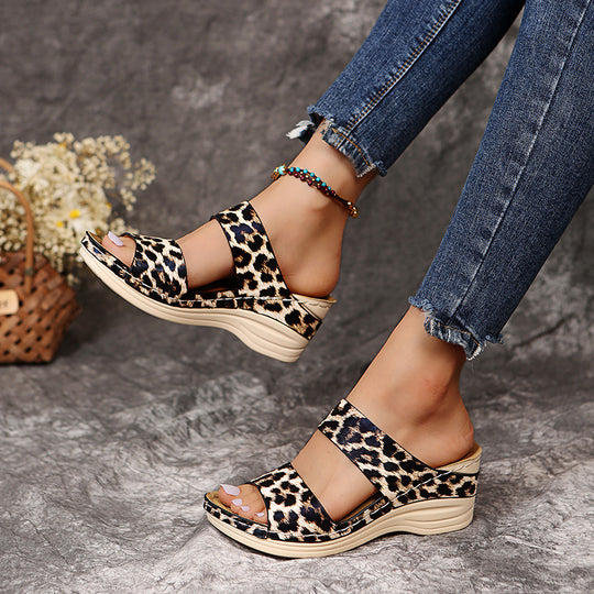 Damen Komfortable Riemensandalen mit Absatz R&B