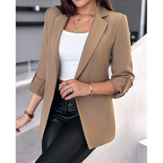 Damen elegante Blazerjacke mit modischem Schnitt R&B