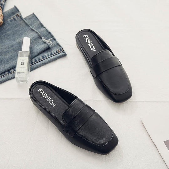 Damen elegante Slipper mit modischem Ledermuster R&B