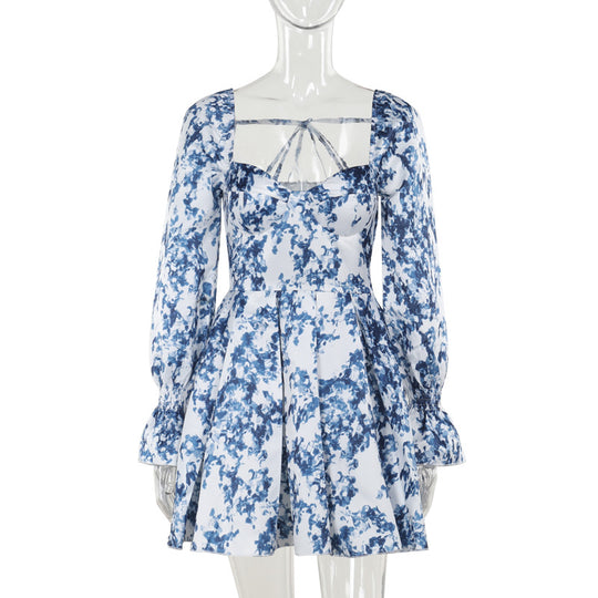 Damen verspieltes Sommerkleid mit Volanträdern und floralem Druck R&B