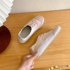 Damen trendige Slip-On Sneakers mit metallic-finish R&B