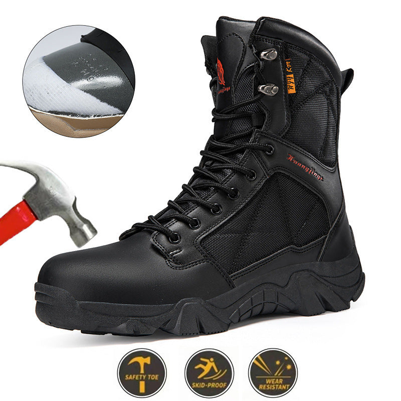 Herren Sicherheitsstiefel mit rutschfester Sohle und atmungsaktiven Einsätzen R&B