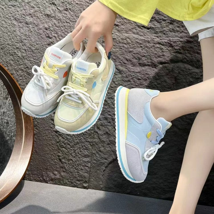 Damen sportliche Sneakers mit atmungsaktiver Mesh-Oberfläche und stabiler Sohle R&B