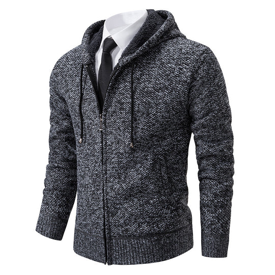Herren Strickjacke mit modernem Schnitt und praktischem Reißverschluss R&B