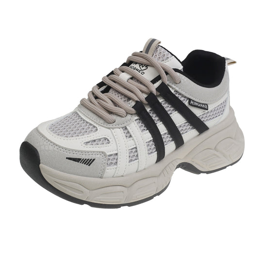 Damen Sportliche Sneakers mit atmungsaktiven Netzstrukturen und stoßdämpfender Sohle R&B