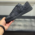 Damen Sneakers aus hochwertigem Leder mit elegantem Muster und rutschfester Sohle R&B