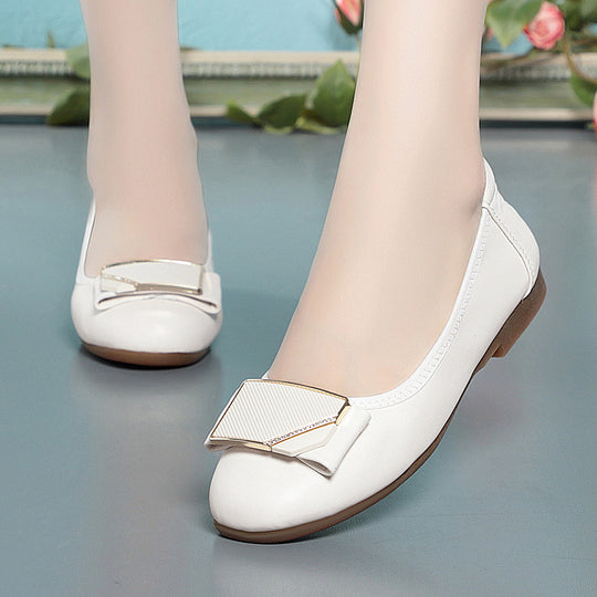 Damen Ballerinas mit elegantem Schleifenakzent und komfortablem Fußbett R&B
