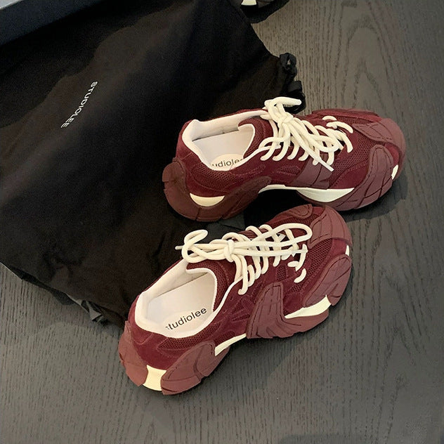 Damen Sportliche Sneakers mit robustem Design und atmungsaktiver Mesh-Oberfläche R&B