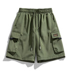 Herren Cargo-Shorts mit elastischem Bund und praktischen Taschen