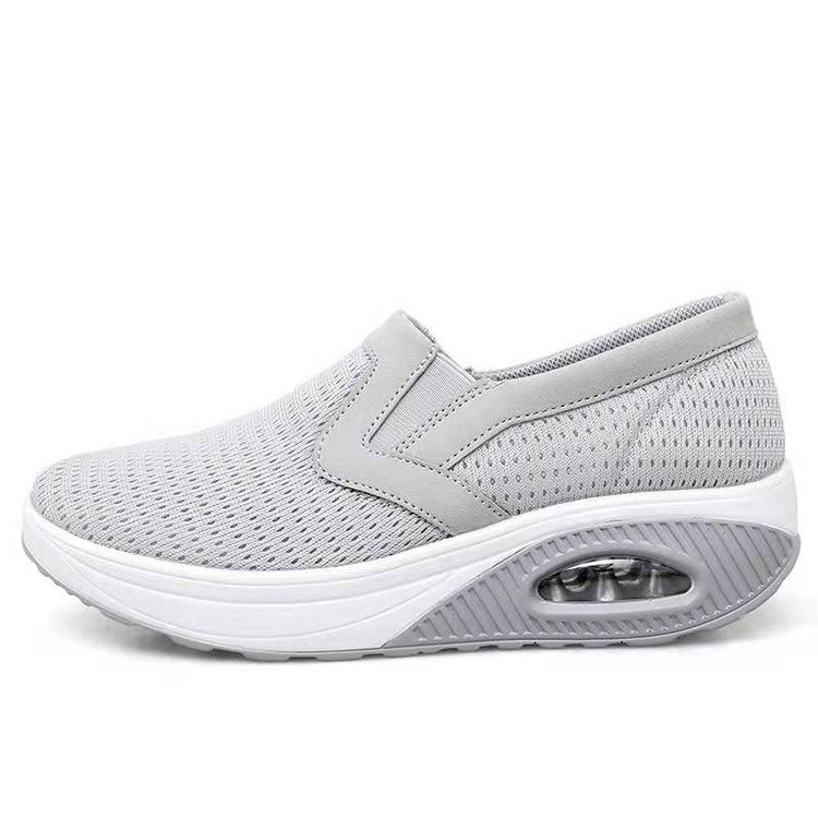 Damen Slip-On Sneakers mit atmungsaktivem Mesh und stoßdämpfender Sohle R&B
