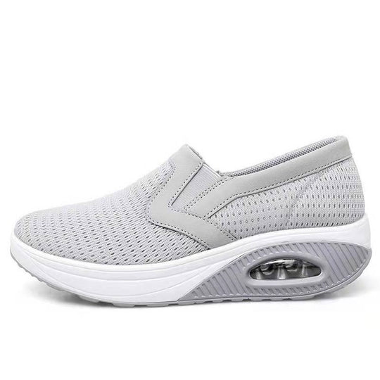 Damen Slip-On Sneakers mit atmungsaktivem Mesh und stoßdämpfender Sohle R&B