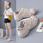 Damen Sportliche Chunky Sneakers mit atmungsaktiver Mesh-Oberfläche und rutschfester Sohle R&B