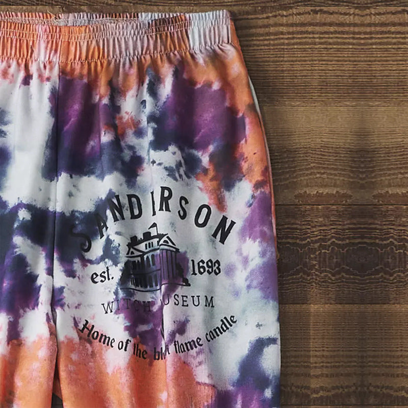 Damen Sportliche Freizeithose mit modischem Batikdesign R&B