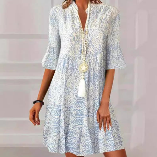 Damen Druckkleid R&B