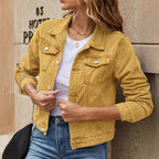 Damen Jeansjacke im modernen Schnitt mit praktischen Taschen R&B