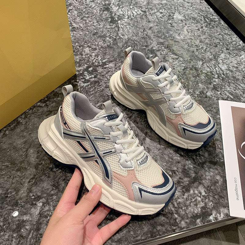 Damen Sportliche Mesh-Sneaker mit dämpfender Sohle und atmungsaktivem Obermaterial R&B