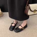 Damen Ballerinas mit verspieltem Riemendesign und elegantem Schnallenakzent R&B
