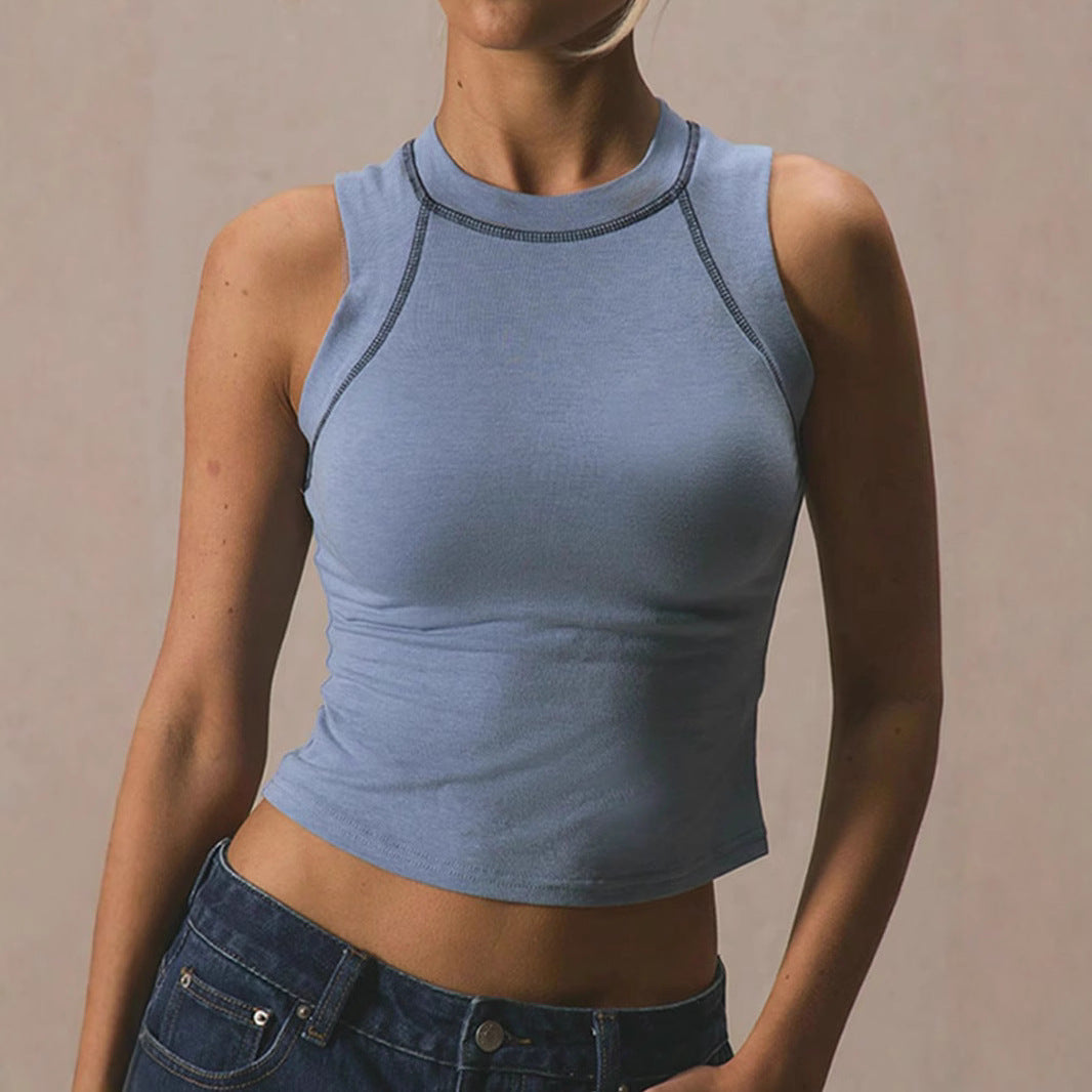 Damen Sportliches Crop-Top R&B