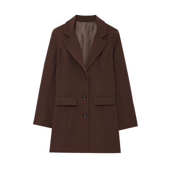 Damen eleganter Blazer mit tailliertem Schnitt R&B