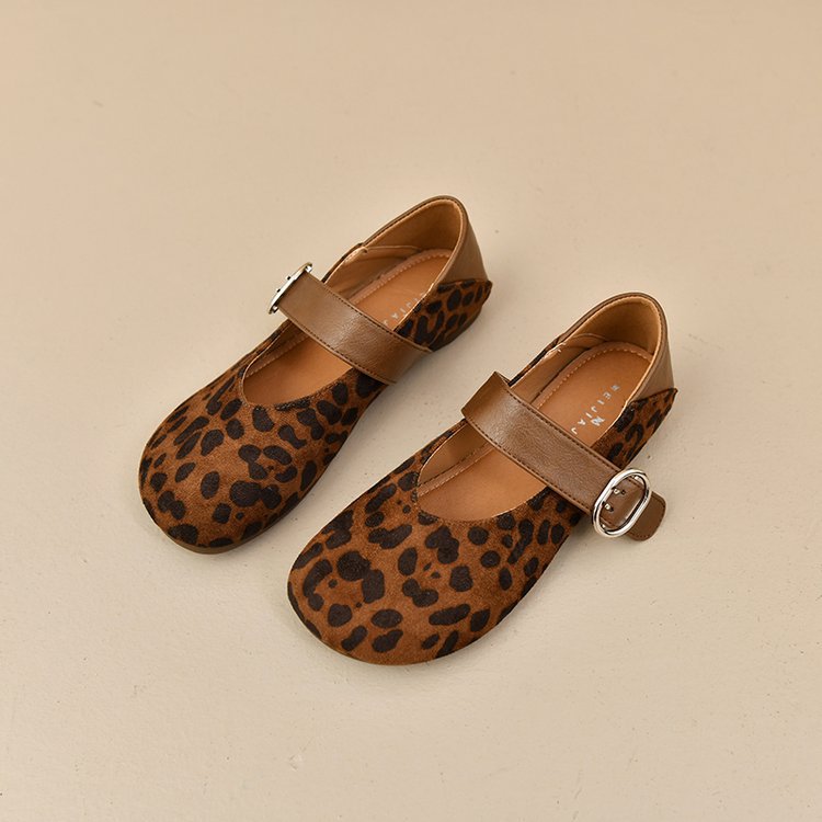 Damen bequeme Mary Jane Ballerinas mit dekorativem Riemen R&B