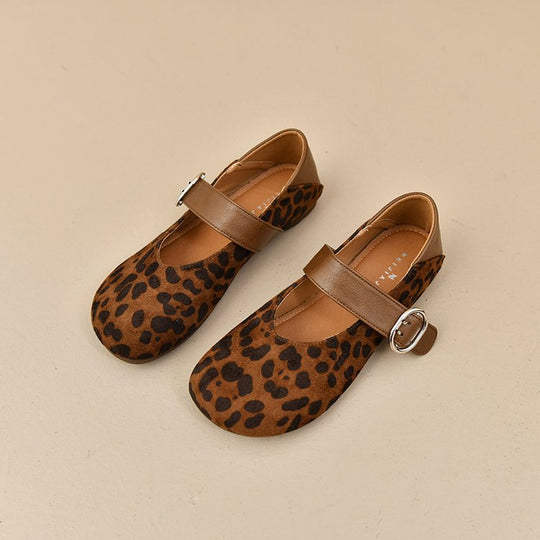 Damen bequeme Mary Jane Ballerinas mit dekorativem Riemen R&B