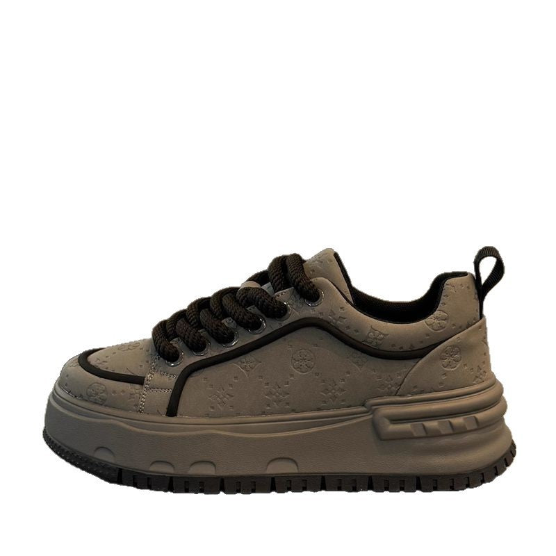 Damen modische Chunky Sneakers mit rutschfester Sohle und atmungsaktivem Obermaterial R&B