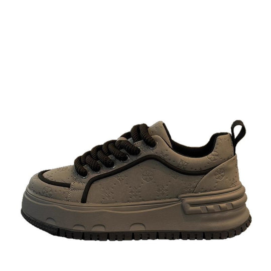 Damen modische Chunky Sneakers mit rutschfester Sohle und atmungsaktivem Obermaterial R&B