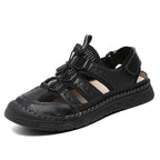 Herren Bequeme Outdoor-Sandalen mit verstellbarem Riemensystem und rutschfester Sohle R&B
