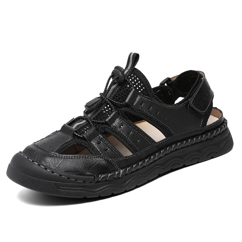 Herren Bequeme Outdoor-Sandalen mit verstellbarem Riemensystem und rutschfester Sohle R&B