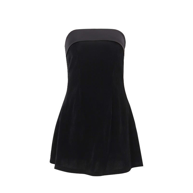 Damen Neckholder-Kleid mit fließendem Rock R&B