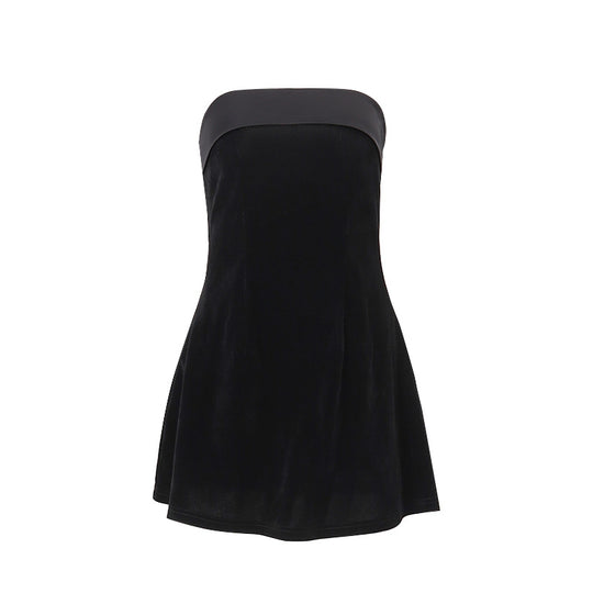 Damen Neckholder-Kleid mit fließendem Rock R&B