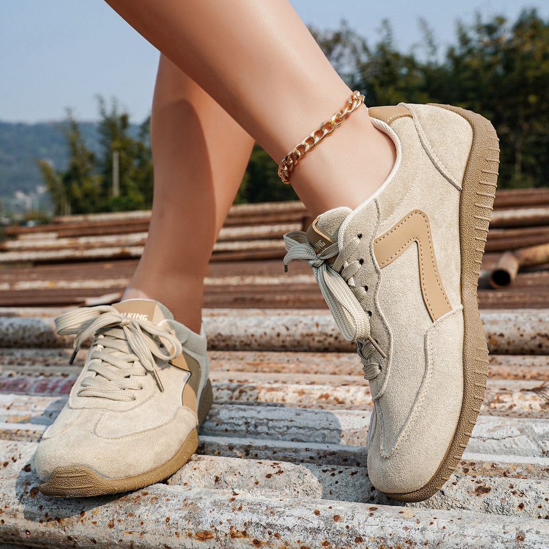 Damen Casual Sneakers aus hochwertigem Wildleder mit rutschfester Sohle R&B