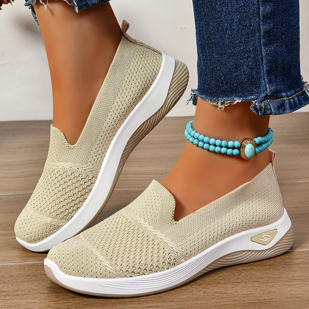 Damen Atmungsaktive Slip-On Freizeitschuhe mit elastischer Passform R&B