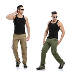 Herren Cargo-Hose mit mehreren praktischen Taschen und verstellbarem Gurt R&B