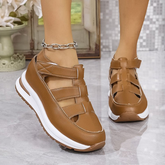 Damen Bequeme Lauf- und Freizeitschuhe mit praktischen Riemen R&B