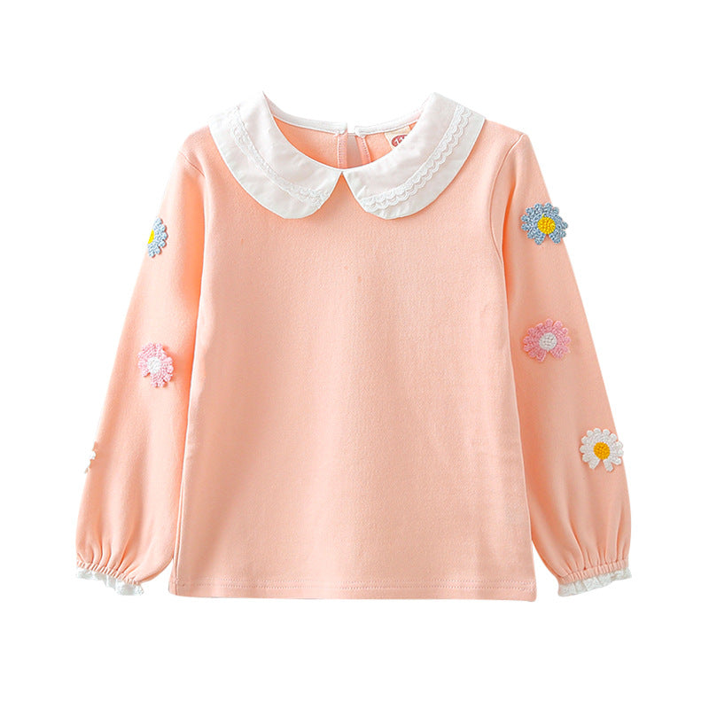 Mädchen Sweatshirt mit floralem Stickdesign R&B