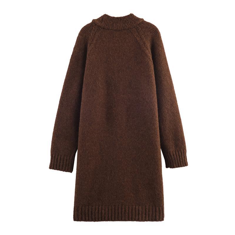 Damen Lange Strickjacke mit eleganter Knopfleiste und weichfließendem Material R&B