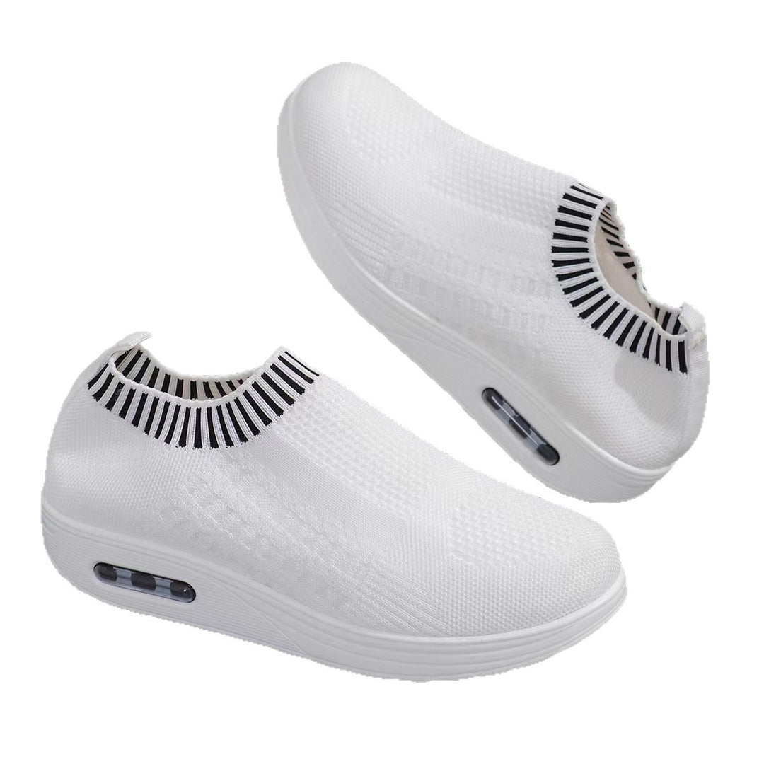 Damen Atmungsaktive Slip-On Sneakers mit elastischem Kragen R&B