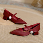 Damen elegante Ballerinas mit modischem Strassdetail