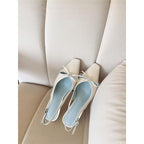 Damen Slingback Ballerinas mit zierlichem Schleifendetail R&B