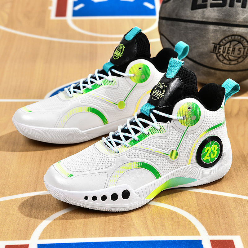 Damen Basketball-Sneaker mit hohem Schaft und rutschfester Sohle