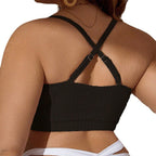 Damen Crop-Top Bikinioberteil mit dekorativen Rüschen und verstellbaren Trägersystemen R&B