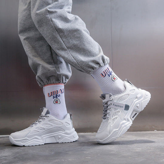 Damen Sportliche Sneakers mit atmungsaktiver Mesh-Oberfläche und dämpfender Sohle R&B