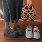 Damen Fleece Hausschuhe mit rutschfester Sohle und gemütlichem Innenfutter R&B