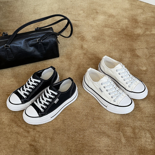 Damen Modische Sneakers im lässigen Stil mit auffälligen Schnürsenkeln R&B