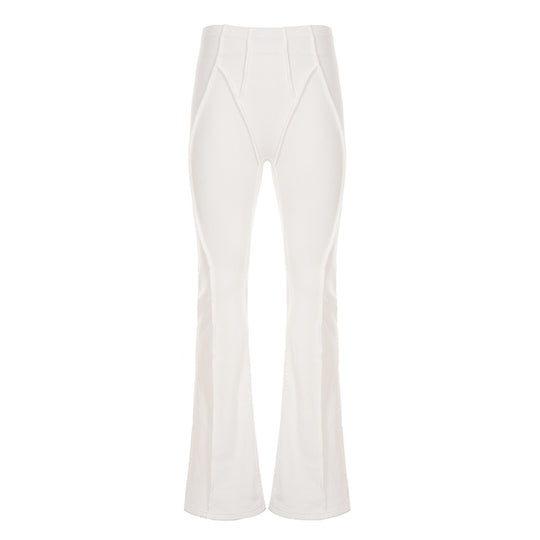 Damen Flared-Leggings mit hohem Bund und nahtlosem Design R&B