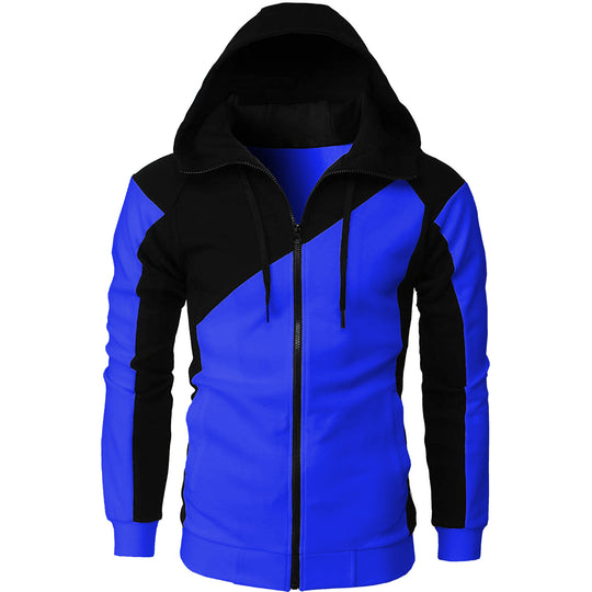 Herren Sportliche Kapuzenjacke mit kontrastierenden Farbakzenten R&B
