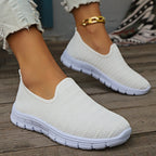 Damen Bequeme Slip-On Sneakers mit atmungsaktivem Obermaterial und flexibler Sohle R&B