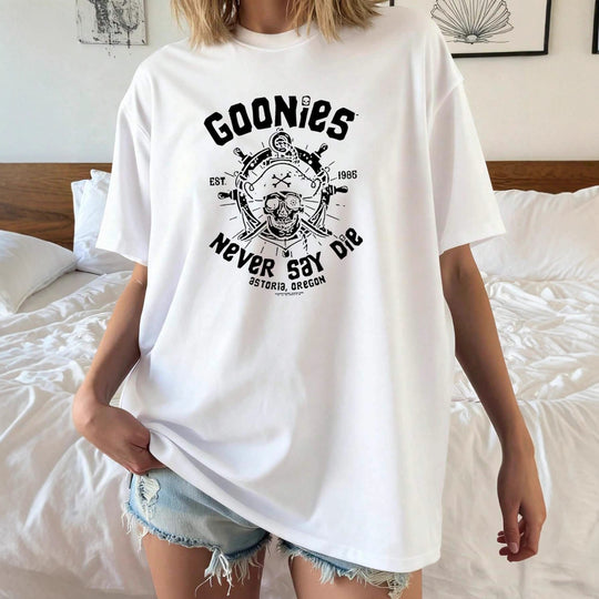 Damen Oversized T-Shirt mit kreativem Druck und lässigem Schnitt R&B